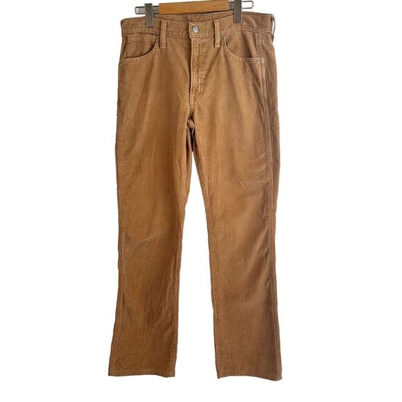 Aritzia Sunday Best Tan Corduroy Straight Leg Pants - Picture 1 of 6